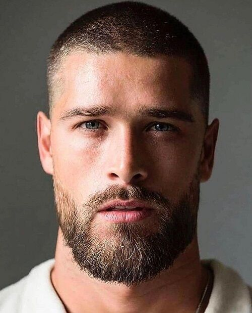 40. Buzz Cut with Beard