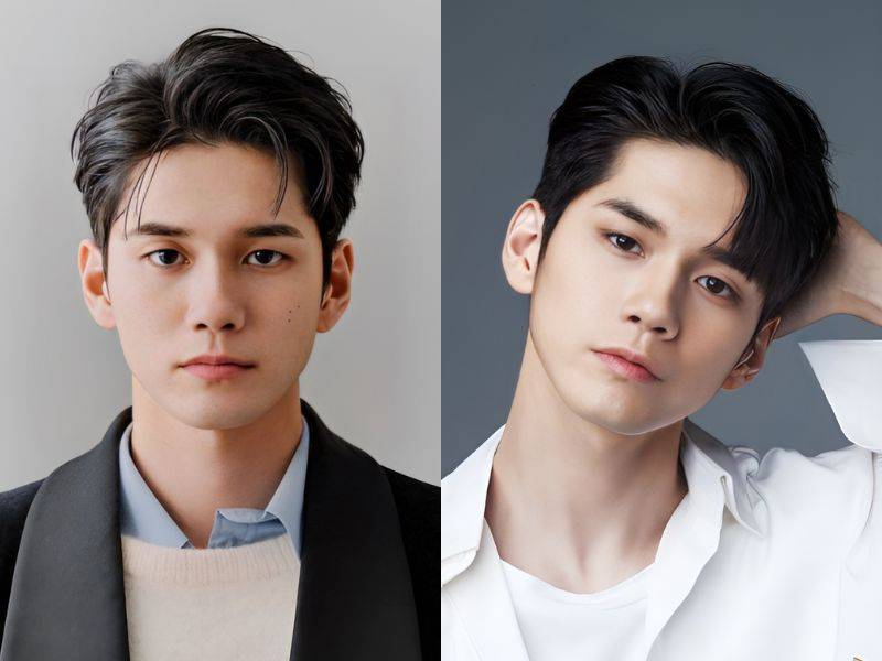 Tóc Messy Side Part