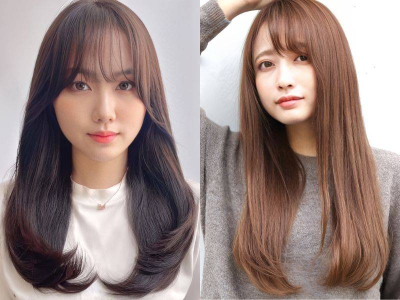 Kiểu tóc duỗi phồng tự nhiên