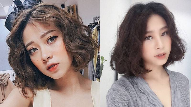 Kiểu tóc ngắn gợn sóng (Wavy bob)