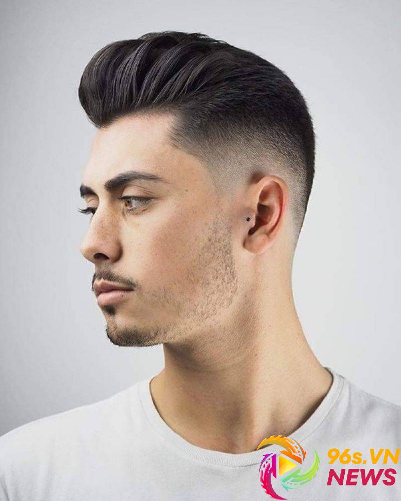 Tóc con sâu pompadour