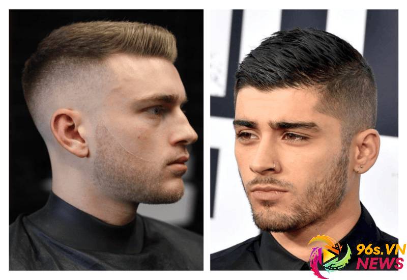 Tóc Ivy League mid fade