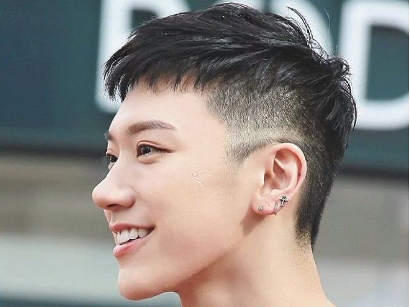 Tóc Mohican tỉa layer