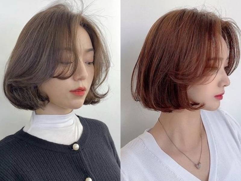 Tóc ngắn uốn cụp