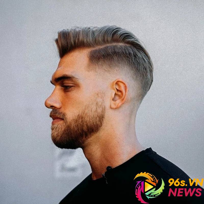 Tóc Side Part với fade cao