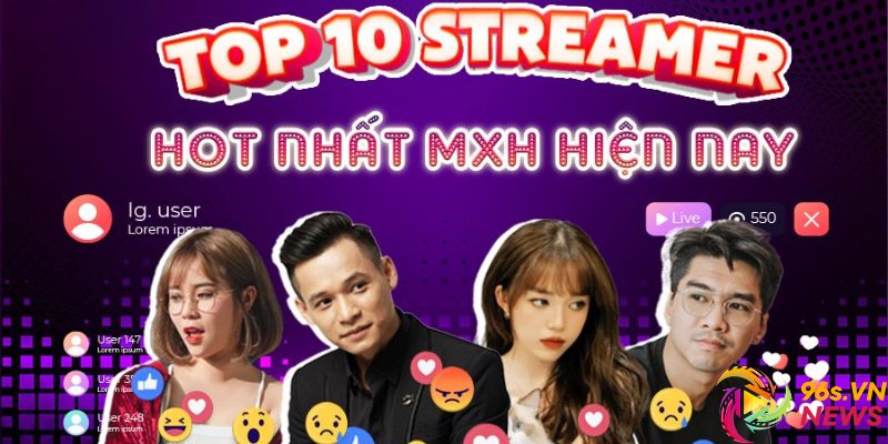 top 10 streamer sporttok hot nhất