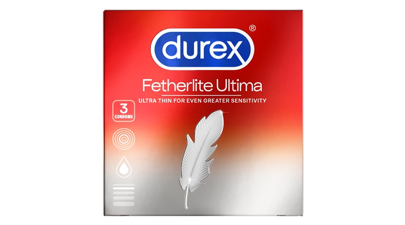 Bao cao su Durex màu đỏ Fetherlite Ultima
