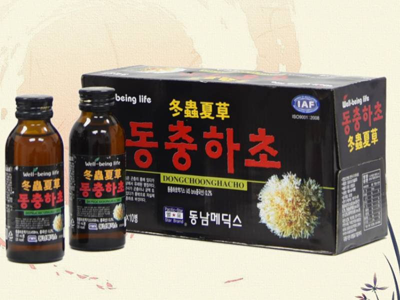 Đông trùng hạ thảo dạng nước tốt cho sức khỏe