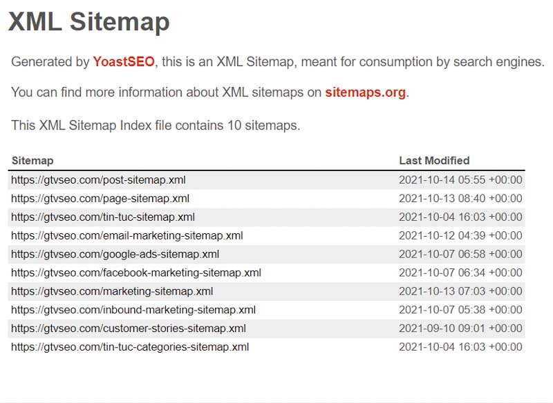 XML Sitemaps