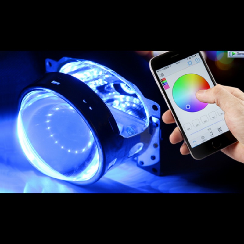 Độ đèn LED mắt quỷ đổi màu 