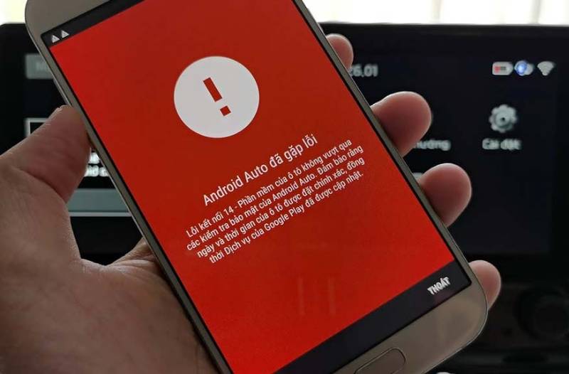 Xử lý lỗi thường gặp khi kết nối Android Auto