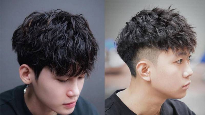 Tóc nam uốn xoăn nhẹ