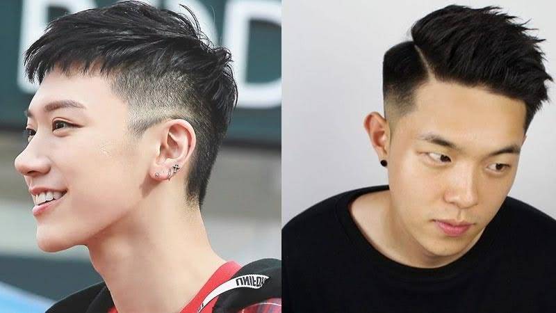Tóc undercut mái xéo