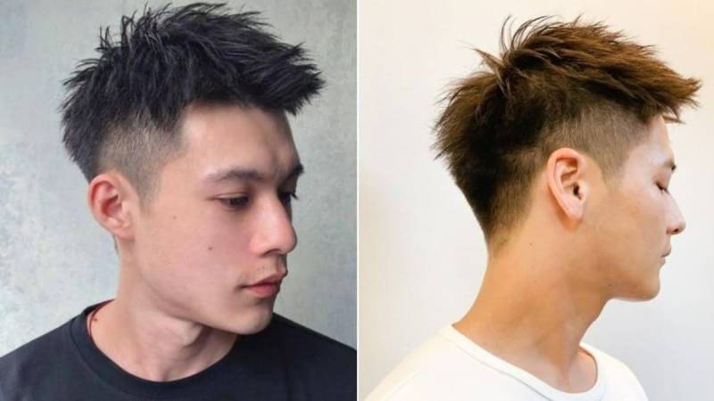 Kiểu tóc layer ngắn nam vuốt ngược