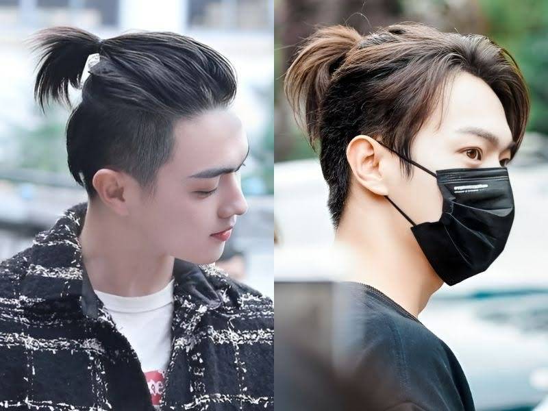 Man Bun uốn nhẹ