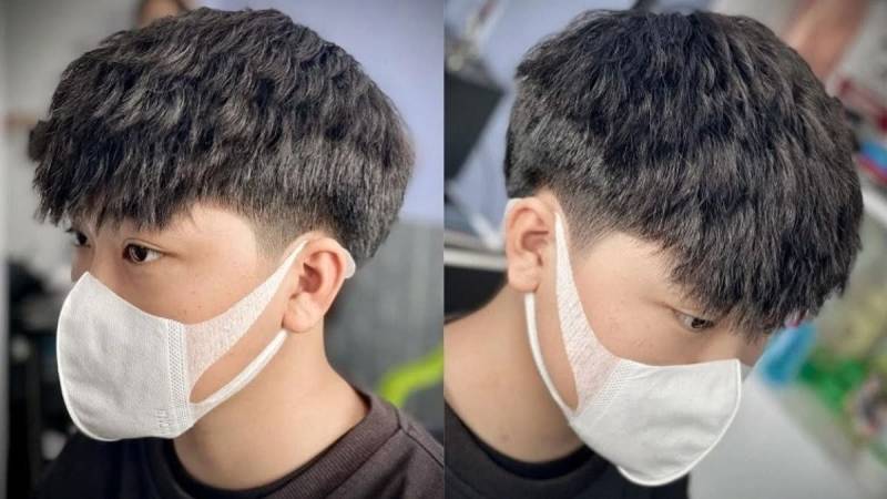Tóc con sâu uốn nhẹ