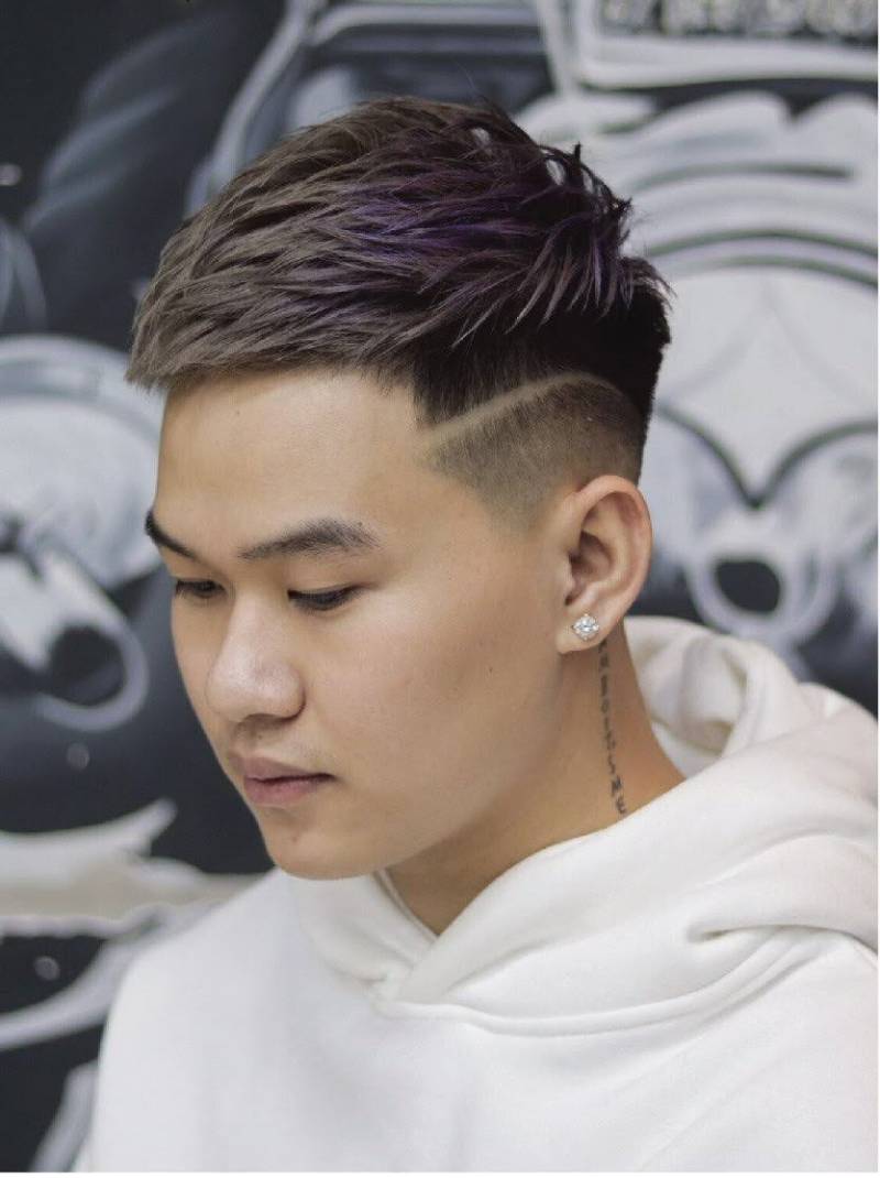 Tóc Mohican cho mặt tròn